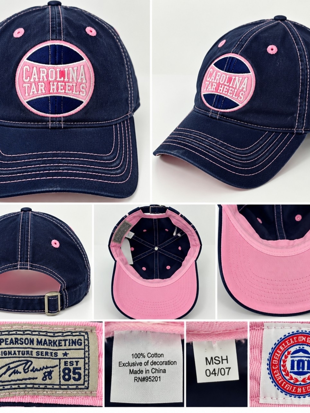 Drew Pearson Marketing UNC Carolina Tar Heels adjustable cap